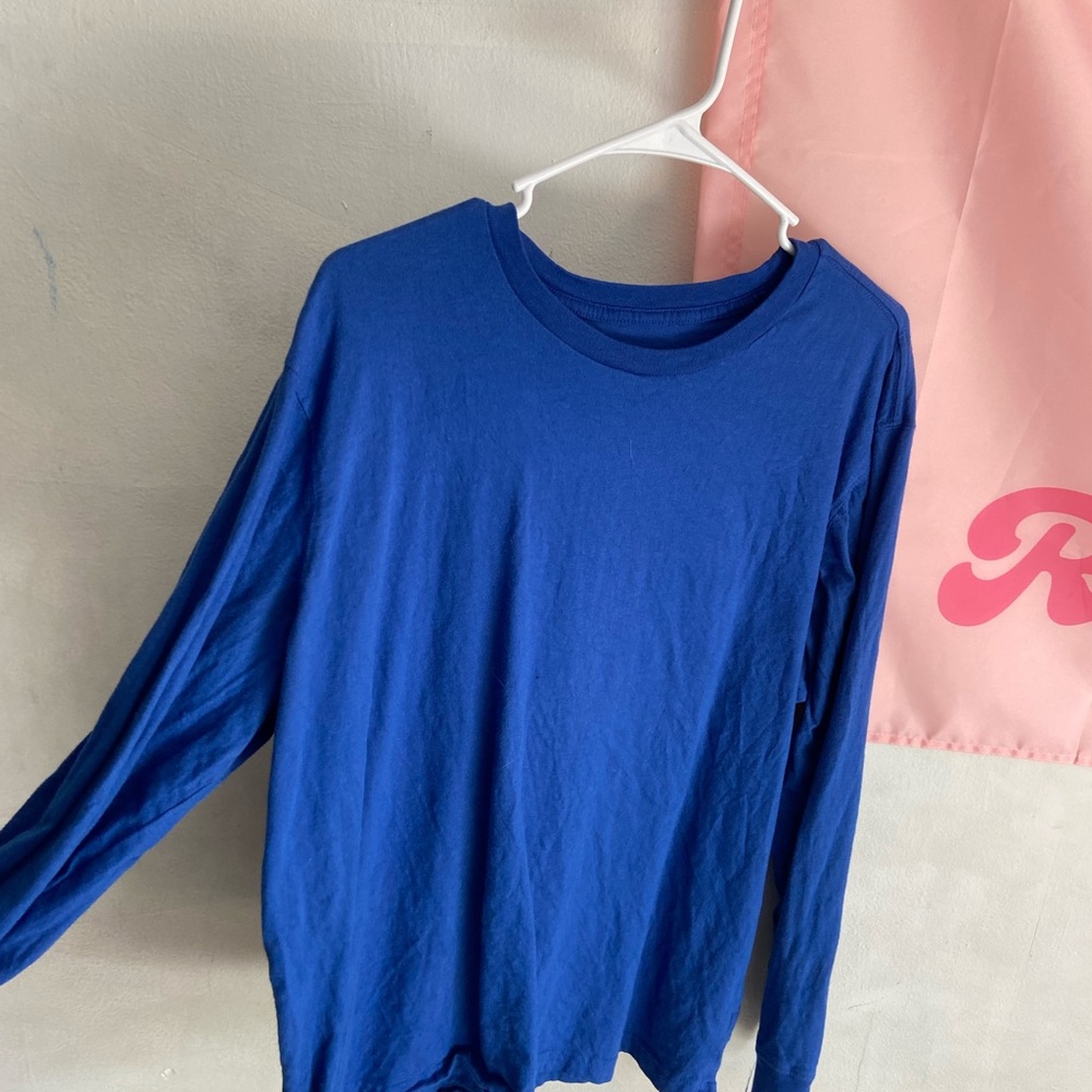 Blue long sleeved